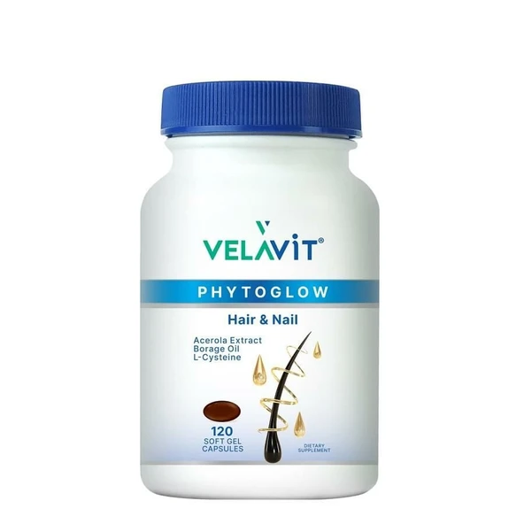 Velavit PHYTOGLOW HAIR NAIL 120 Softgel Capsule ürün görseli