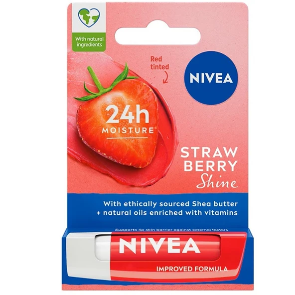 Nivea Lip Stick Fruity Shine Çilek - 1