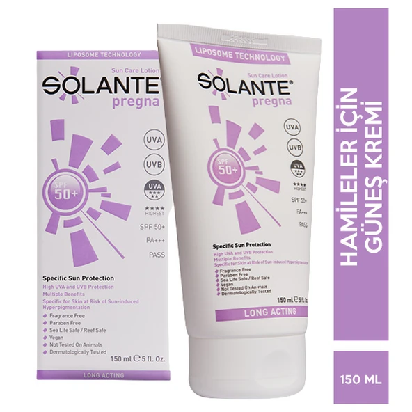 Solante Pregna Spf 50 150 ML Güneş Kremi ürün görseli