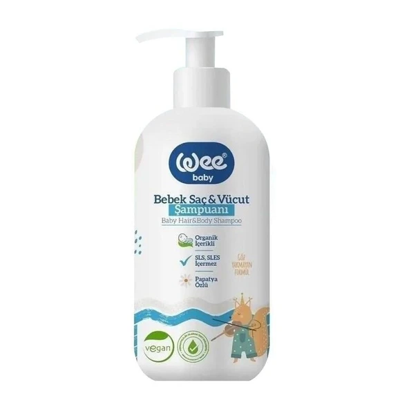 Wee Baby Bebek Saç ve Vücut Şampuanı 500 ML - 1