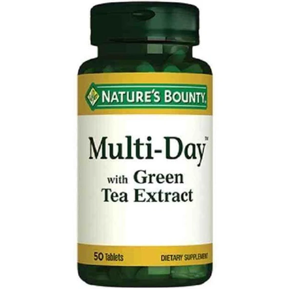 Nature's Bounty Multi Day With Green Tea Extract 50 Tablet ürün görseli