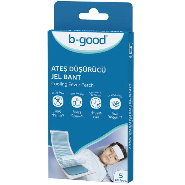 B Good Ateş Düşürücü Jel Bant 5 Adet ürün görseli