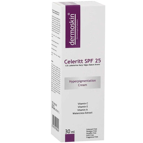 Dermoskin Celeritt Spf 25 30 ml Leke Bakım Kremi ürün görseli
