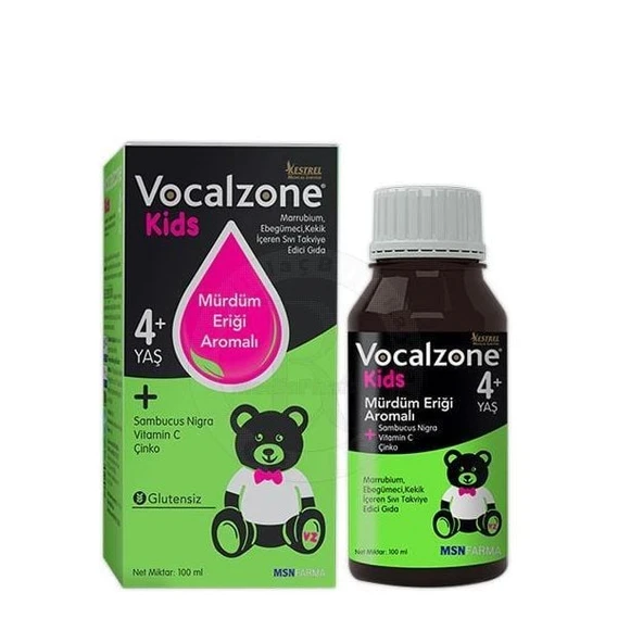 Vocalzone KIDS Marrubium Ebegümeci Kekik Sıvı TEG Şurup 100 ML ürün görseli