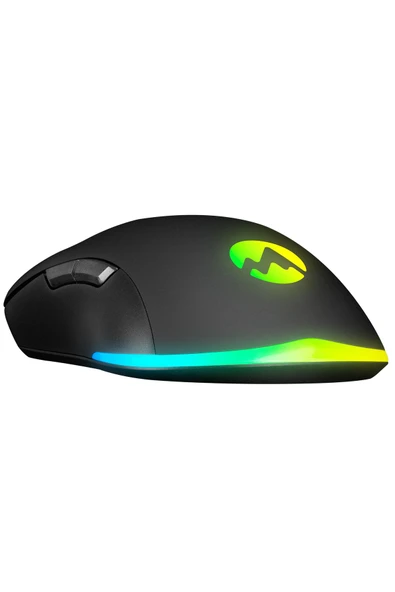 Everest SGM-L1 LUMOS Siyah 6400dpi RGB Ledli Makrolu Gaming Oyuncu Mouse - 6