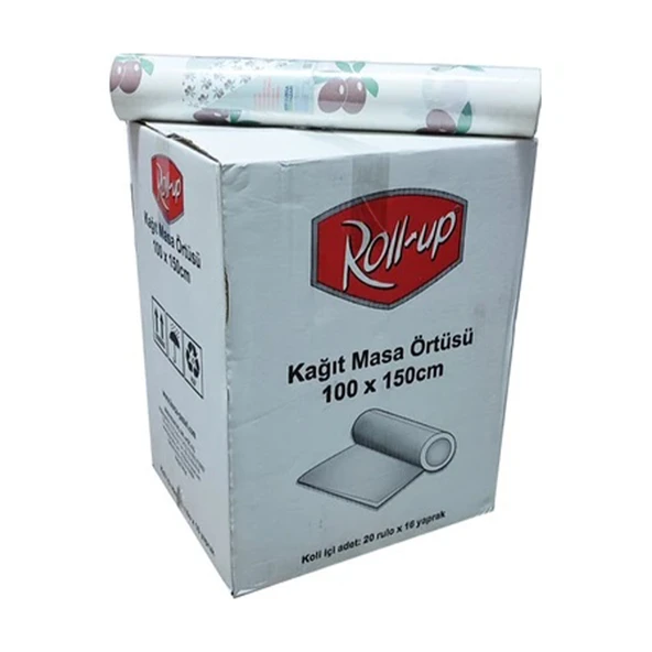 Floppy 24m Tek Kullanımlık Masa Örtüsü 16’lı Paket Rulo Tip Renkli Desenler