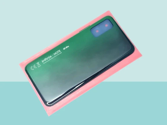 Tkgz - Infinix NOTE 7 LİTE FULL KASA Arka Kapak Batarya Kapağı - YEŞİL ürün görseli 1