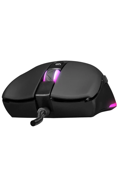 Everest SGM-L1 LUMOS Siyah 6400dpi RGB Ledli Makrolu Gaming Oyuncu Mouse - 3