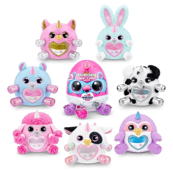 Rainbocorns Adaptacorn Sevimli Sürpriz Yavru Baby B | 3 Yaş ve Üzeri Kız Çocukları İçin 15+ Sürprizl - 8
