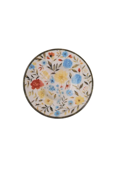 Tabak Evi Porselen Fiori Çay Tabağı Seti 12cm 6 Parça BNS6CTPRS1217 - 6