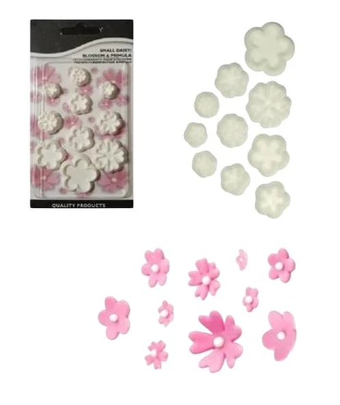 Şeker Hamuru Kalıbı Çiçekler Plastik Kesici 10 Lu