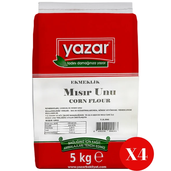 Yazar Ekmeklık (Karadeniz) Mısır Unu 5 Kg X 4 Paket ürün görseli