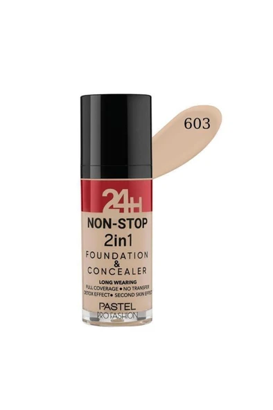Pastel Profashion 24h Non-stop 2in1 Foundation+kapatıcı 603 ürün görseli