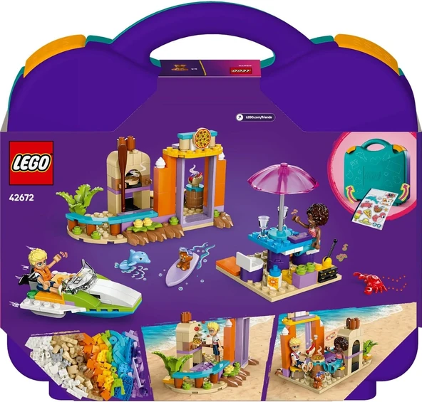 LEGO Friends Yaratıcı Plaj ve Seyahat Bavulu 42672-5 Yaş ve Üzeri Çocuklar için Yaratıcı Oyuncak Yapım Seti, Doğum Günü - 5