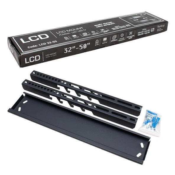 LCD MOUNT 32'' - 50'' SABİT LCD DUVAR ASKI APARATI (VESA:400X400) - 3