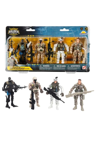 Kahramanlar Hazır! Soldier Force 4’lü Asker Figür Seti ile Göreve Çık! - 2