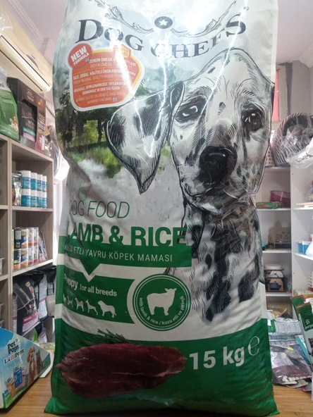 Dog Chefs Kuzu Etli ve Pirinçli Yavru Köpek Kuru Mama 15KG - 1