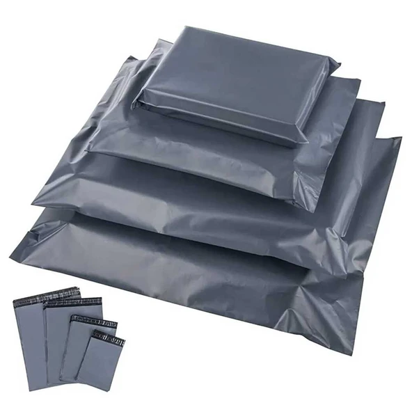 24x30 5cm Cepsiz Gri Ekonomik Kargo Poşeti 100 Adet - 3