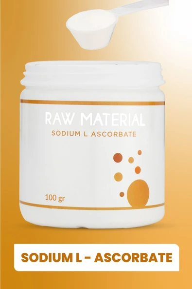 Material Sodium L-ascorbate 100 gr - Resim 4