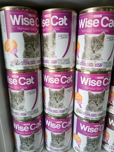 Wise Cat Kısırlaştırılmış Kedi Konserve Somon Balıklı 5 ADET - 1