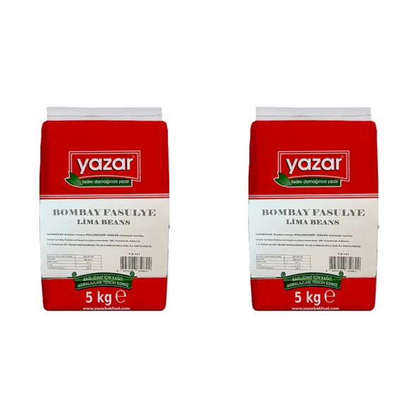 Yazar Bombay Fasulye 5 Kg x 2 Paket - 2