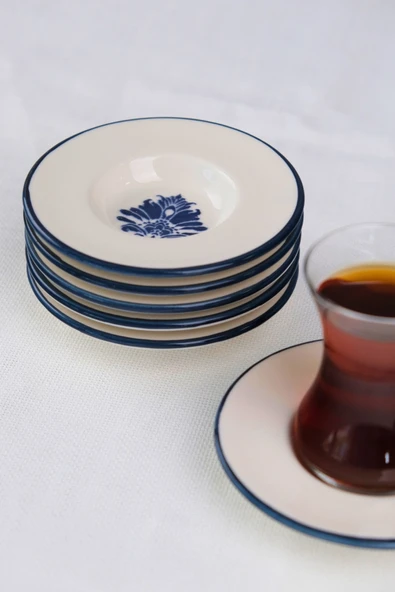 Tabak Evi Porselen Stella Çay Tabağı Seti 12cm 6 Parça BNS6CTPRS1214 - 5