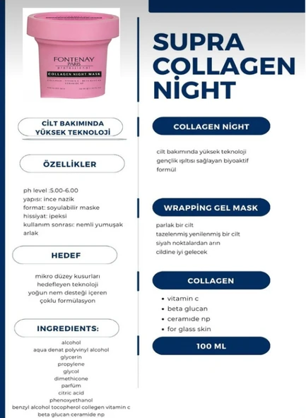 Fontenay Collagene Gece Uyku Maskesi 100ml - 7