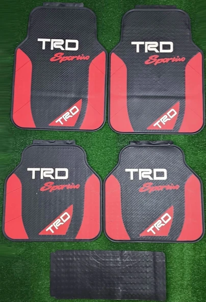 Üniversal TRD Latex Kauçuk-5 parça-Paspas-Kaydırmaz Taban-1.Sınıf İthal Ürün