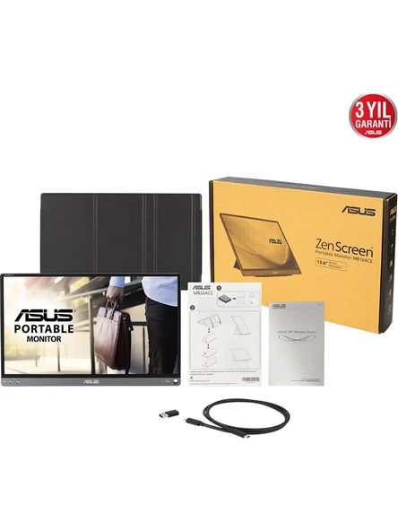 Asus ZenScreen MB16ACE 15.6" 60hz 5ms (Type-C) Full HD IPS Monitör - 5