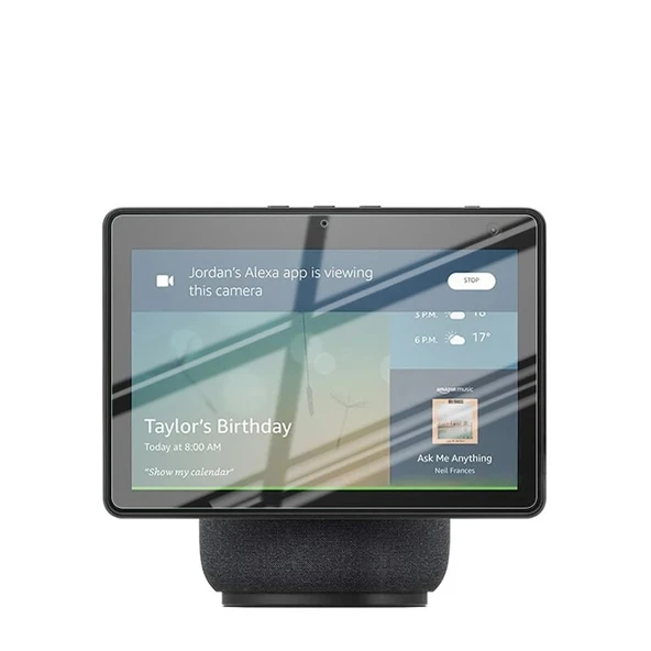 Amazon Ev Echo Show 8 Uyumlu Body Şeffaf Ekran koruyucu Nano Jelatin - 4