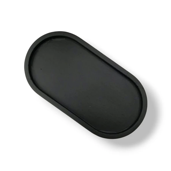 Oval Siyah Takı Tabağı ürün görseli 1