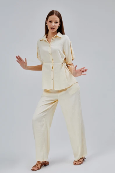 Taş Rahat Kesim Gömlek Pantolon Takım - 6