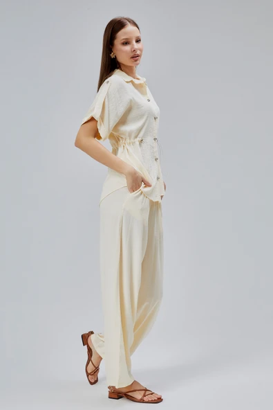 Taş Rahat Kesim Gömlek Pantolon Takım - 5