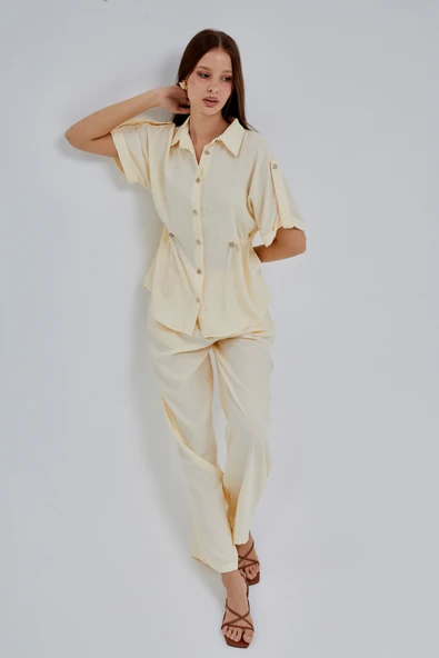 Taş Rahat Kesim Gömlek Pantolon Takım