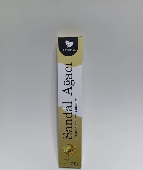 Tedi Sanat Çubuk Tütsü Sandal Ağacı 20 Adet (1 Paket) Sandal Wood Layansaa