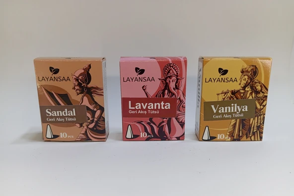 Tedi Sanat Tütsü Geri Akış (Sandal-Lavanta-Vanilya) Layansaa