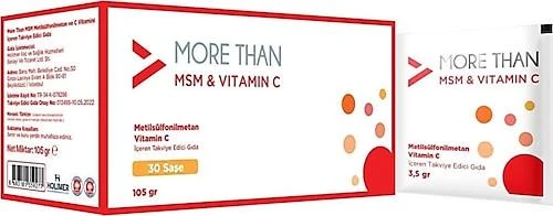 More Than MSM & Vitamin C 30 Saşe 105 gr ürün görseli 1