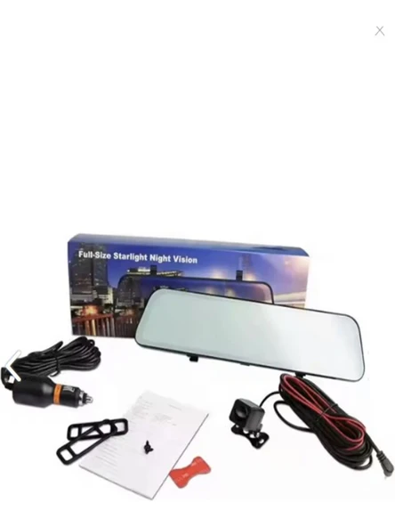 9,66 inç Dokunmatik Ekranlı 2 Kameralı 1440P Çözünürlüklü Ayna Araç Kamerası - Resim 2