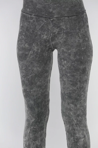 Koyugri Yıkamalı Kaşkorse Tayt ( M-l-xl Uyumludur) - 4