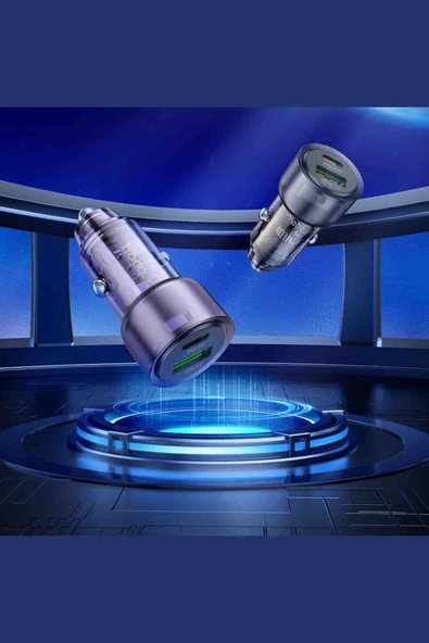 Hoco Z52 PD 38W Type-C ve USB Çıkışlı Araç Şarjı - Resim 3