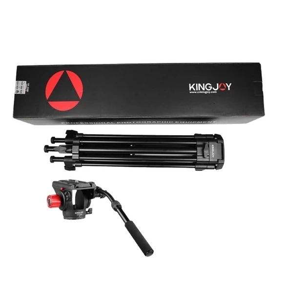 Kingjoy VT-2100L+VT3520 Profesyonel Video Tripod - Resim 2