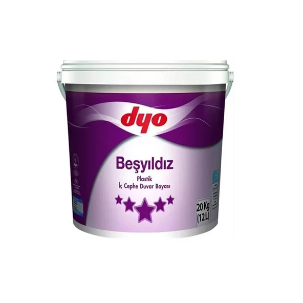 DYO BEŞYILDIZ PLASTİK İÇ CEPHE BOYASI 20KG ürün görseli 1