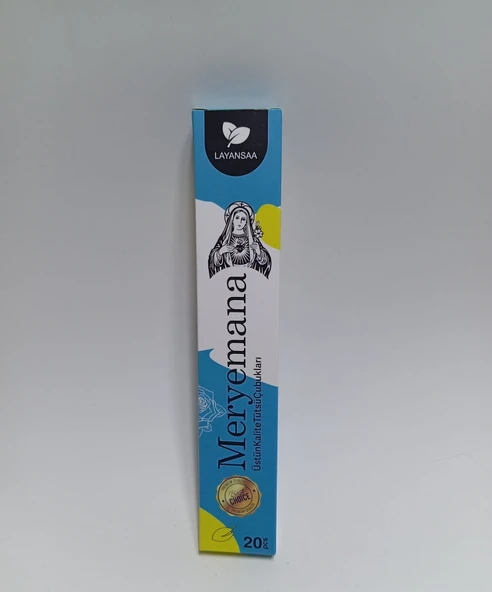 Tedi Sanat Çubuk Tütsü Meryem Ana 20 Adet (1 Paket) Virgin Mary Layansaa