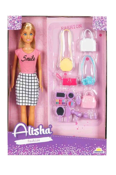 Alisha Fashion Aksesuarlı Bebek Seti ile Şıklık Oyuna Dönüşüyor! - 3