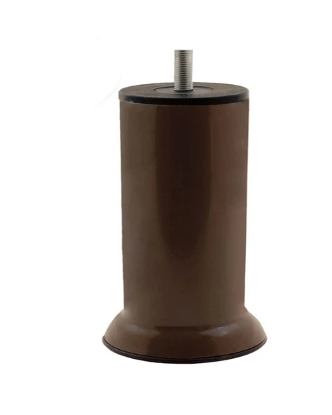 Mobilya Kanepe Baza Koltuk Çekyat Yükseltme Ayağı İnce Diş M8 kahverengi Plastik 10 Cm 4 Adet - Resim 4