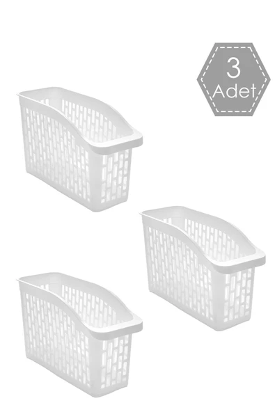 Porsima Org-22 Çok Amaçlı Buzdolabı İçi Düzenleyici Sebze Meyve Organizer Sepet (3 adet) - Resim 6