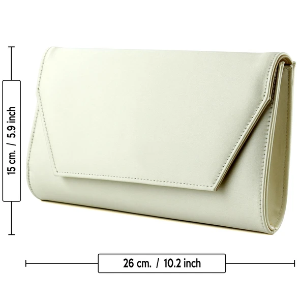 Erkan Saçmacı Ten Saten Zincir Askılı Manyetik Kapaklı İç Cepli Zarif Abiye El Çantası - 4