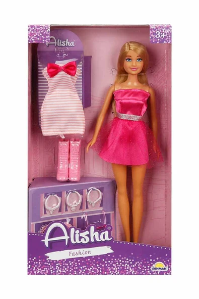 Alisha Gece Elbiseli Bebek Oyun Seti – Moda Tutkunları İçin Parıltılı Bir Dünya! - 6