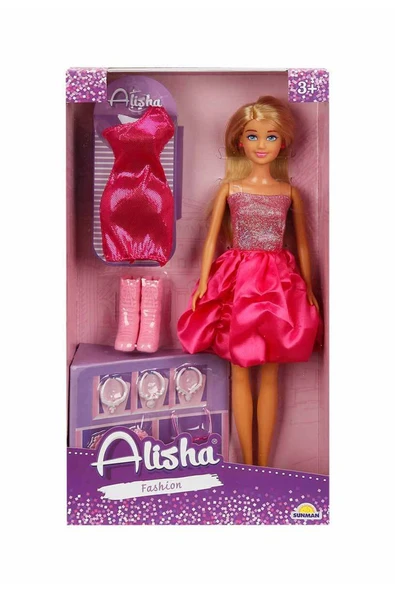 Alisha Gece Elbiseli Bebek Oyun Seti – Moda Tutkunları İçin Parıltılı Bir Dünya! - 2