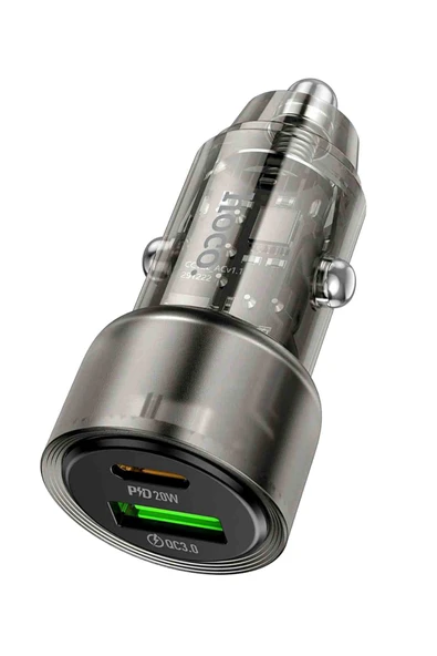 Hoco Z52 PD 38W Type-C ve USB Çıkışlı Araç Şarjı ürün görseli 1